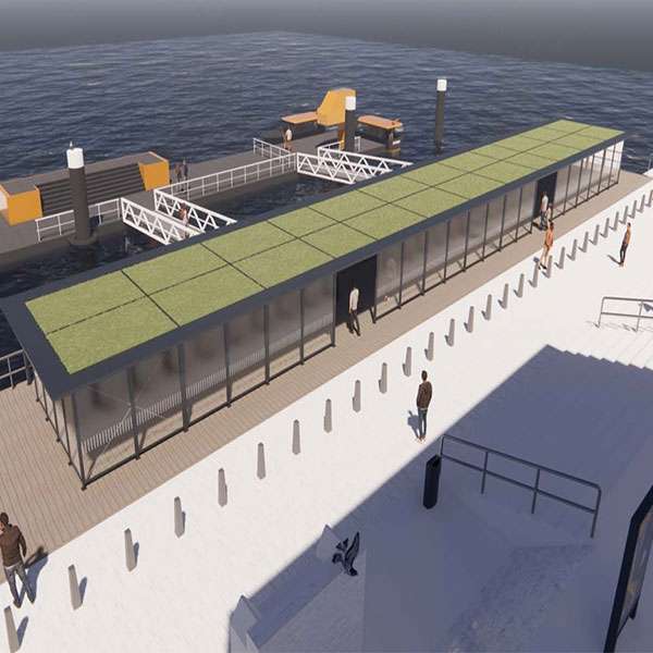 Rotterdam Water Taxi Passenger Waiting Shelter